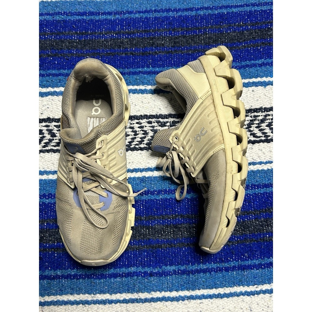 On Cloud Running Shoes Women's US 10.5 Men's 9 Gray Purple Athletic Sneakers